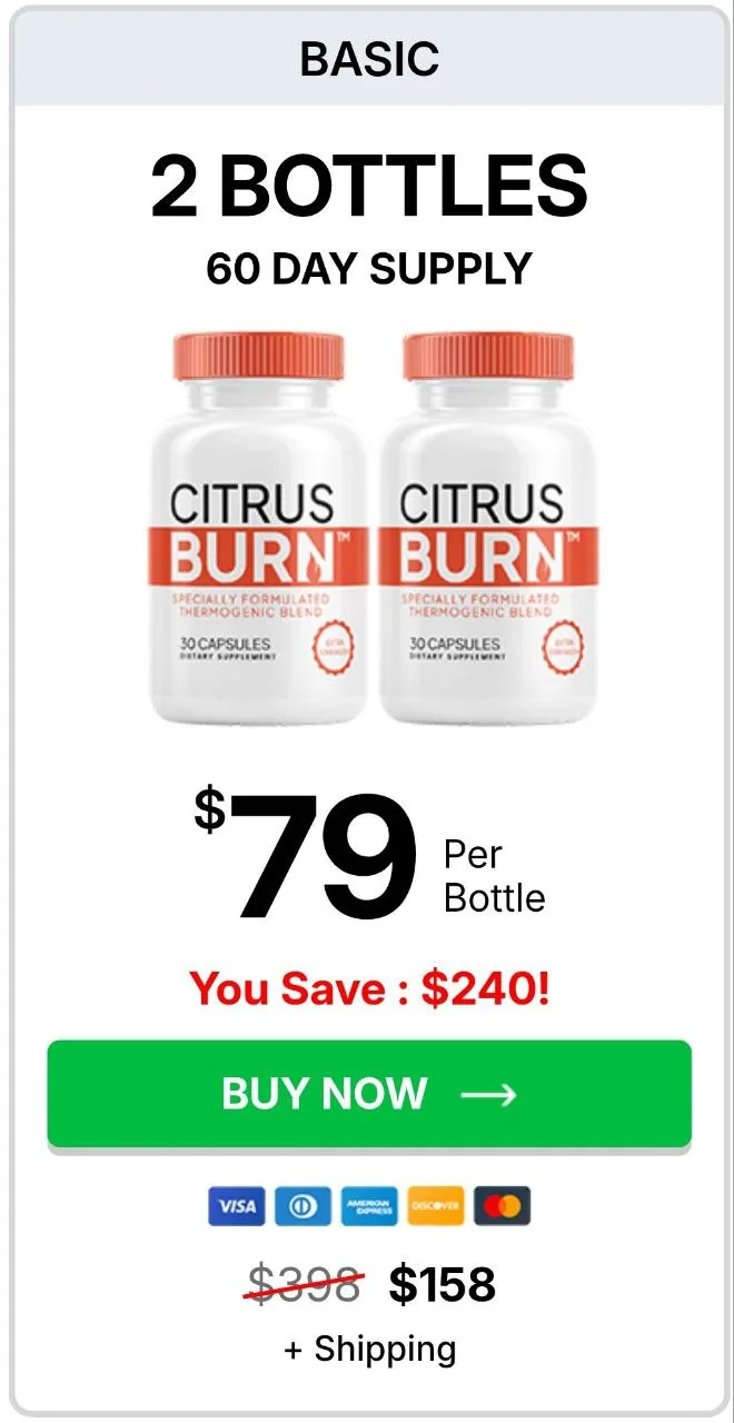 Citrus Burn order 3 bottles